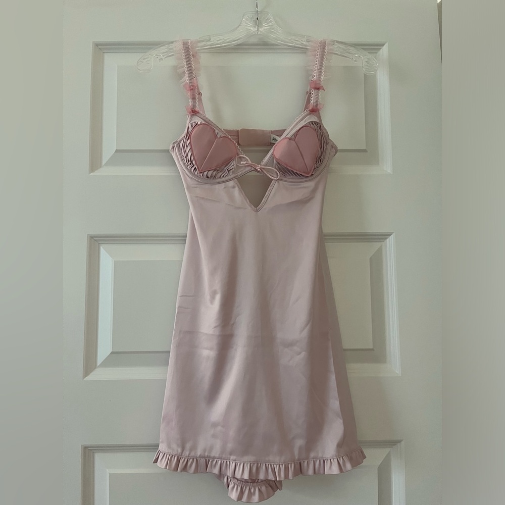For Love & Lemons Heart Slip Dress
